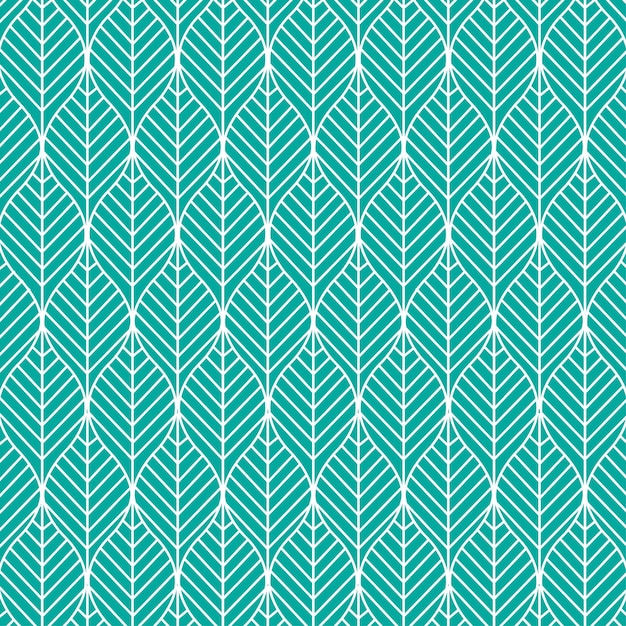 Seamless leaves pattern ornament pattern vector background