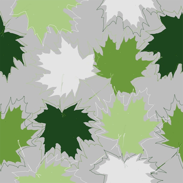 Seamless leaves wallpaper pattern on background