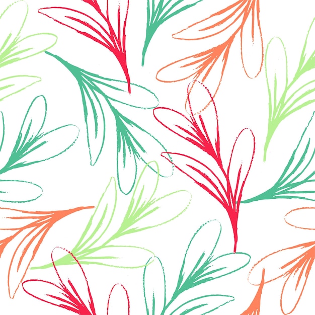 Seamless leaves wallpaper pattern on background