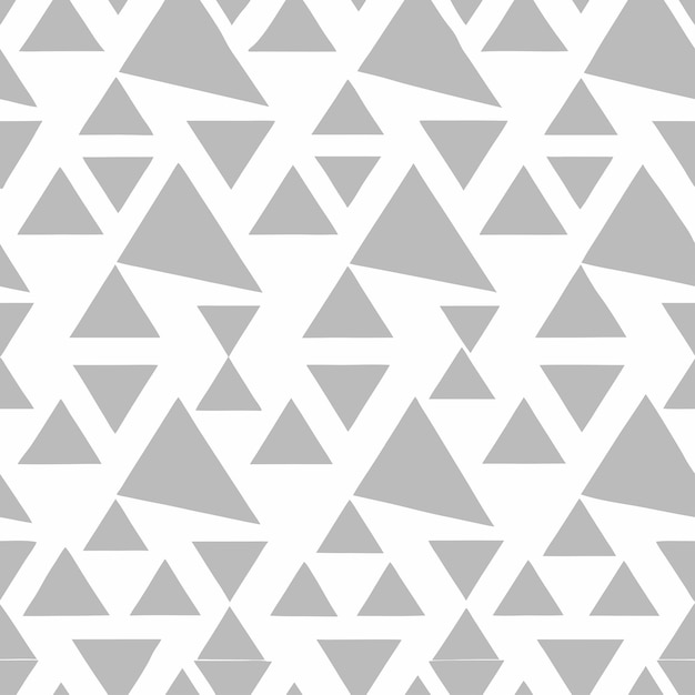 Seamless Light Grey Triangular Bursts in a Geometric Pattern