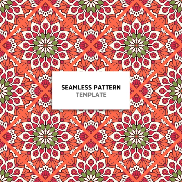 Seamless mandala color pattern