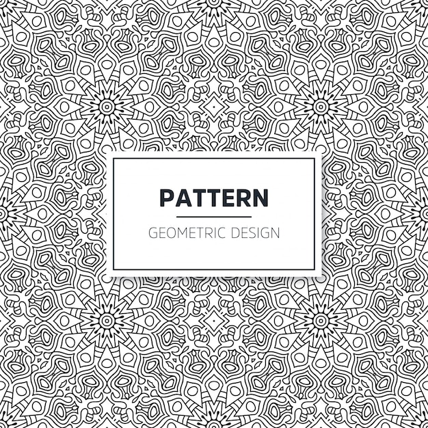 Seamless mandala islamic pattern. Vintage elements