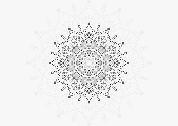 seamless mandala ornament pattern background