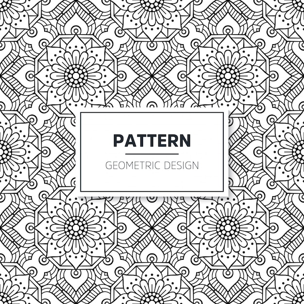 Seamless mandala pattern.