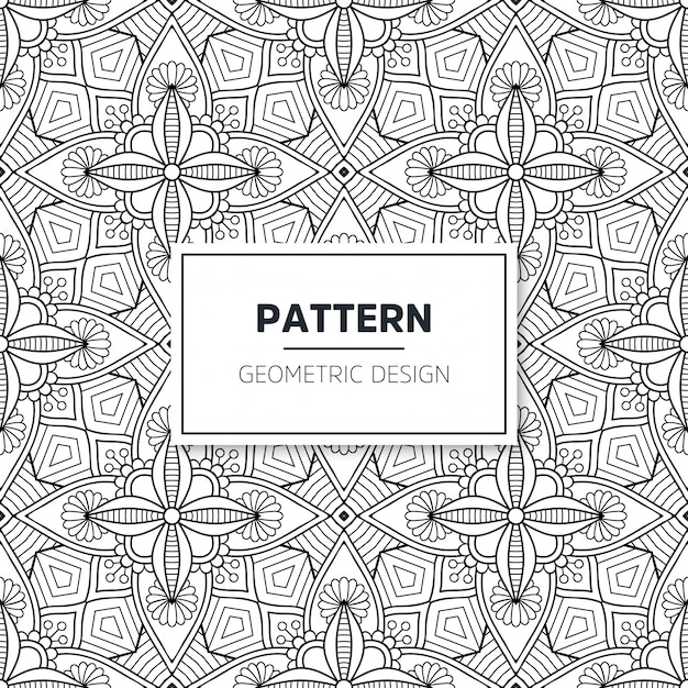 Seamless mandala pattern.