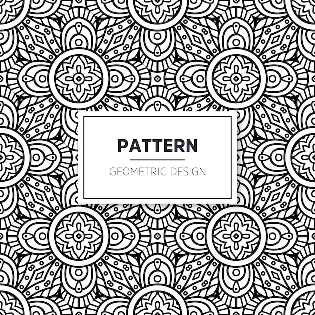 Seamless mandala pattern