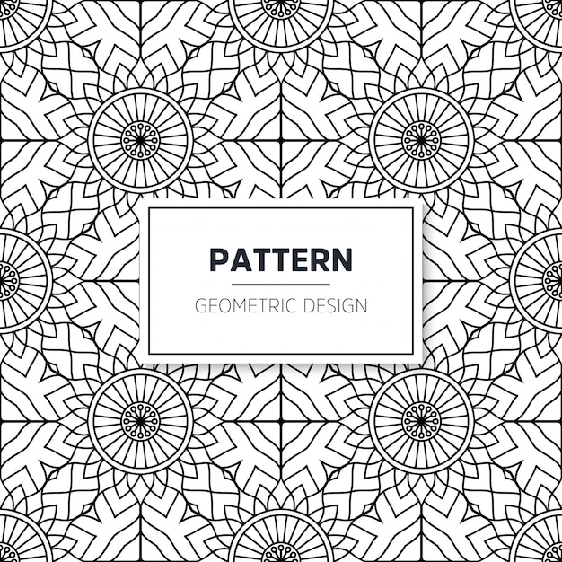 Seamless mandala pattern