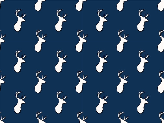 seamless merry christmas template wallpaper vector pattern deer abstract background winter holiday