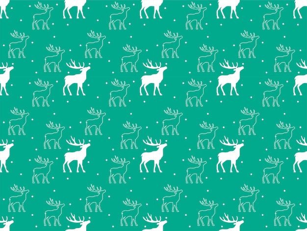 seamless merry christmas template wallpaper vector pattern deer abstract background winter holiday