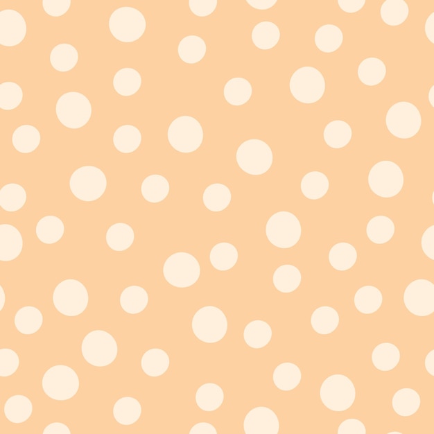 Seamless minimalist contemporary boho pattern with polka dots Trendy texture in retro style