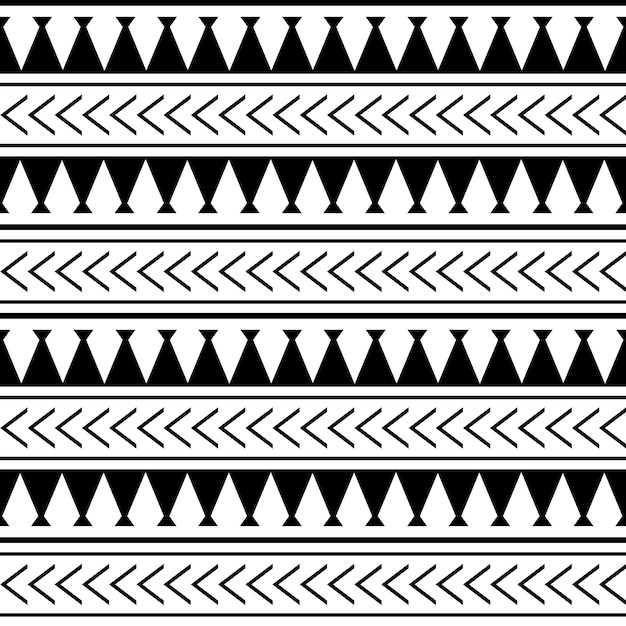 Seamless monochrome geometric pattern