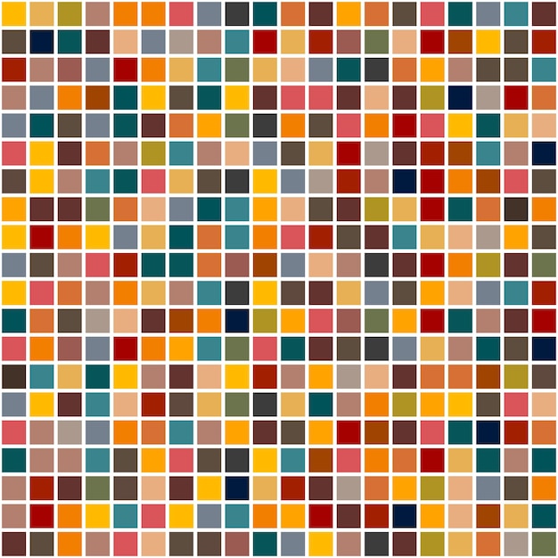 Seamless multicolored mosaic pattern Geometric multicolored print