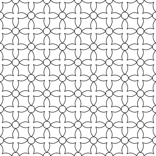 Seamless ornamental pattern simple design Vector geometric background