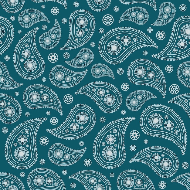 Seamless paisley pattern ornament  Bandana Print. Silk neck scarf or kerchief abstract  pattern