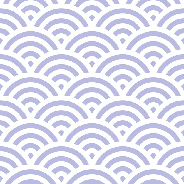 Seamless pattenr with white and purple japanese design