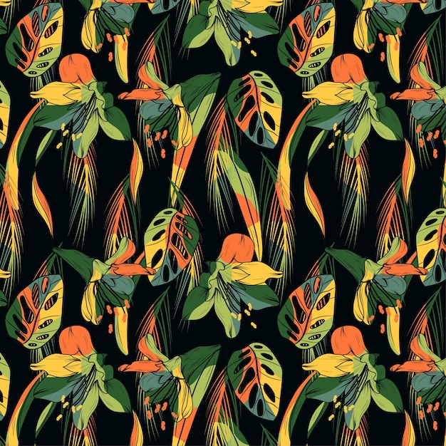 seamless pattern abstract floral creative design contemporary pattern for textile