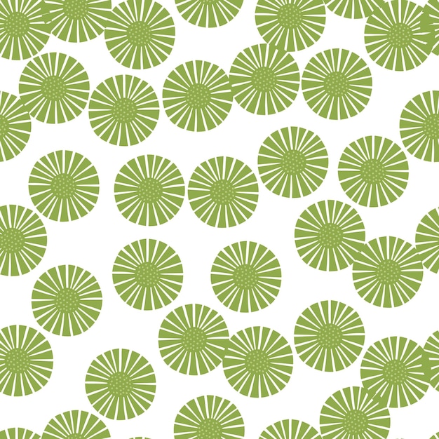 Seamless pattern abstract flowers on white background. Vintage texture of plants for textile design. Random template print for any purpose. Simple vector fabric ornament.