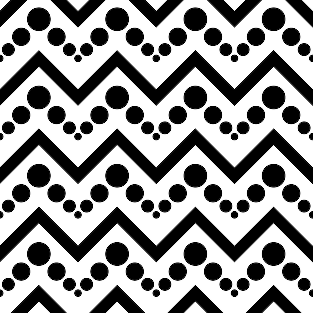 Seamless pattern abstract geometric background zigzags vector design