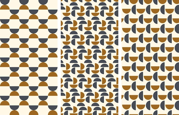 Seamless pattern in abstract geometric style.Vector illustration