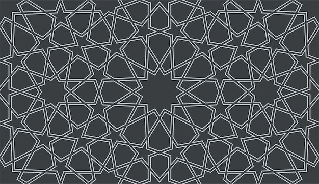 Seamless pattern in authentic arabian style