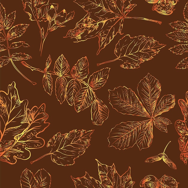 Seamless pattern autumn 9