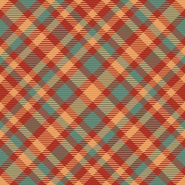 Seamless pattern background Check fabric texture Vector tartan textile plaid