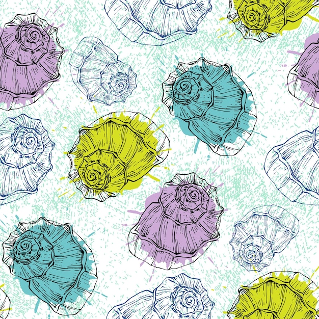 Seamless pattern background shell