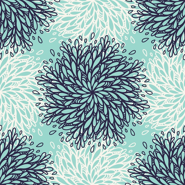 Seamless pattern background with floral element. Trendy textile, fabric, wrapping. Surface design.