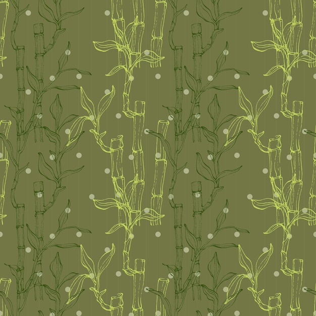 Seamless pattern of bamboo