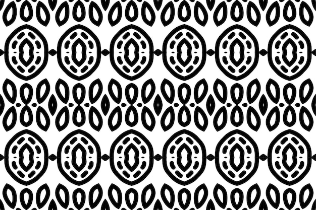 SEAMLESS PATTERN. BLACK AND WHITE SIMPLE BACKGROUND.