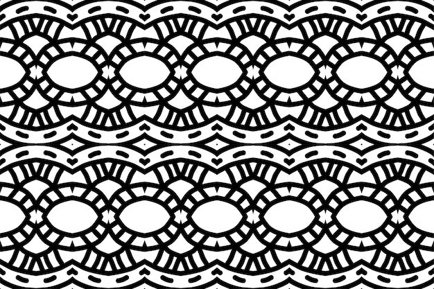 SEAMLESS PATTERN. BLACK AND WHITE SIMPLE BACKGROUND.