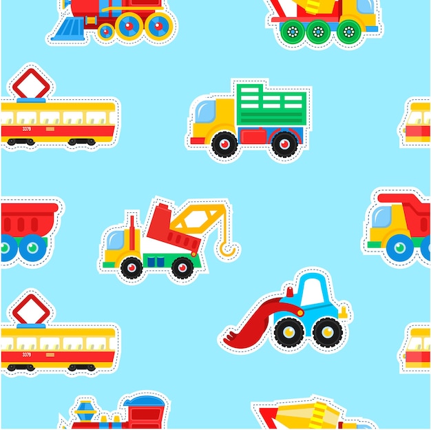 Seamless pattern children's toys.