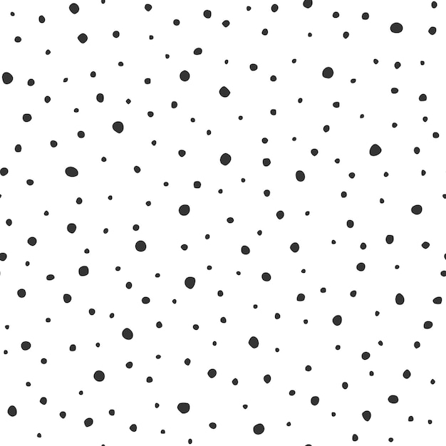 Seamless pattern circles and dots snow