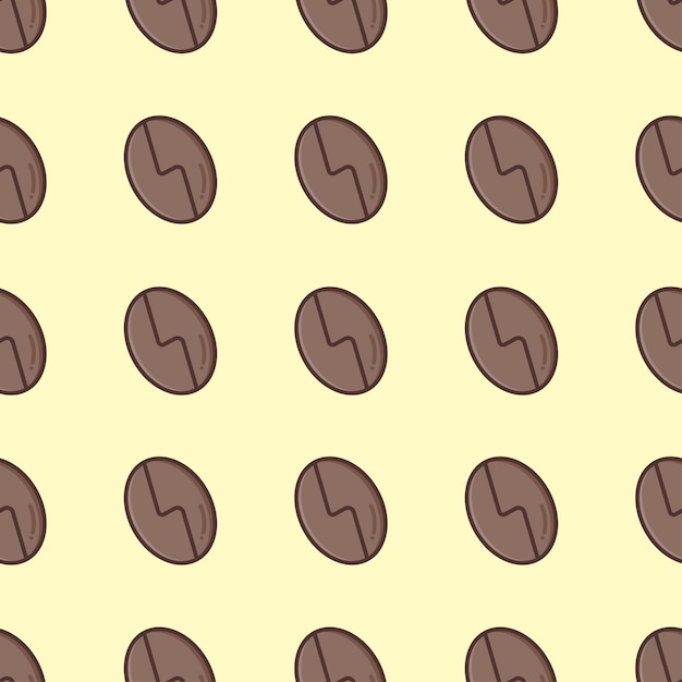 seamless pattern  coffee bean fit for  background, website, fabric, print and textile