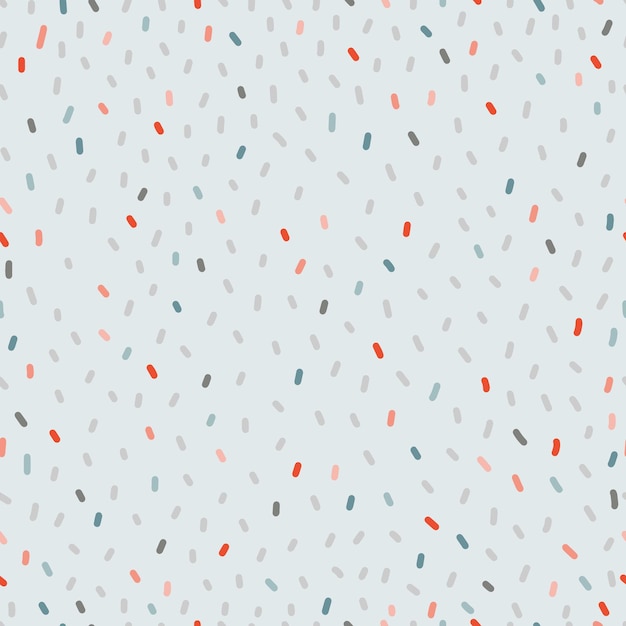 Seamless pattern of colored dashes. Perfect for gift paper, baby shower, scrapbooking, postcards.