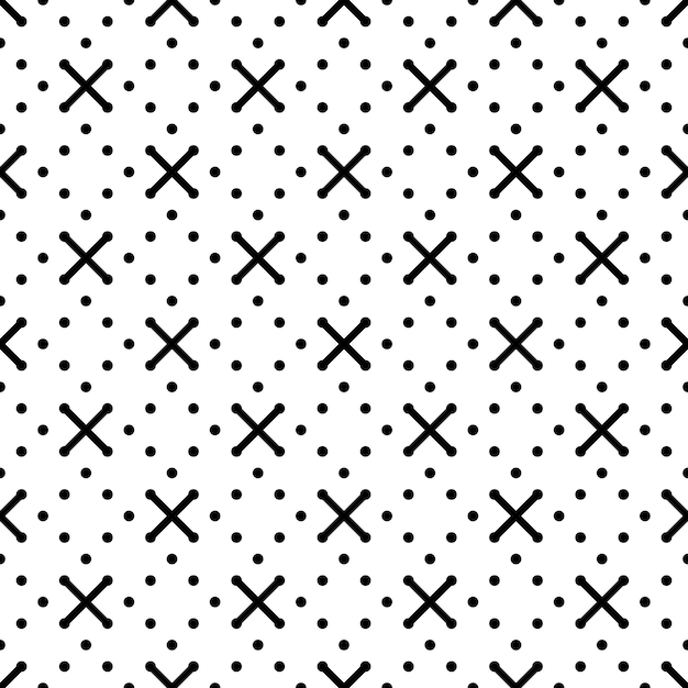 Seamless pattern crosses geometric background