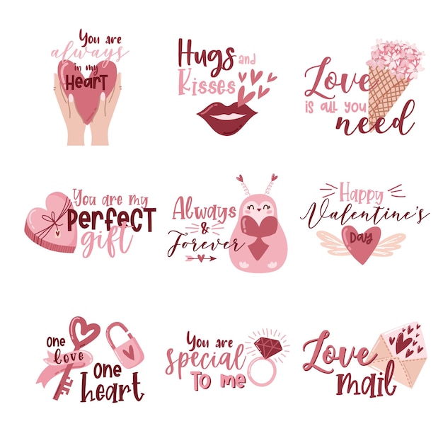 Seamless Pattern design for Valentines day Vector Illustration