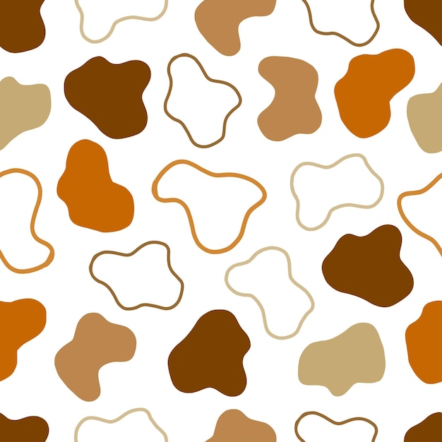 seamless pattern of earthtone abstract shape