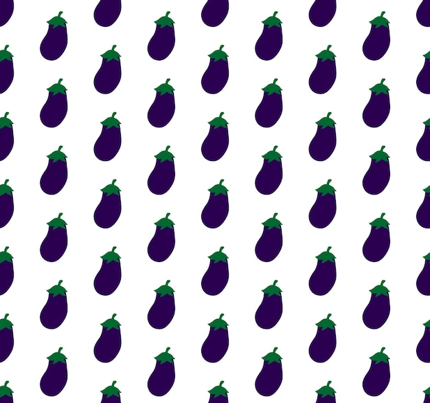 Seamless pattern eggplant vegetables background