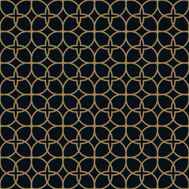 Seamless pattern Elegant linear ornament Geometric stylish background Vector repeating texture