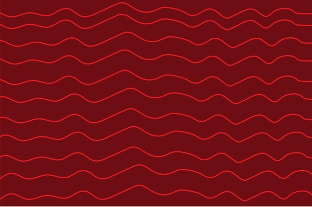 Seamless pattern featuring wavy red lines on a darker red background creating a dynamic and flowin