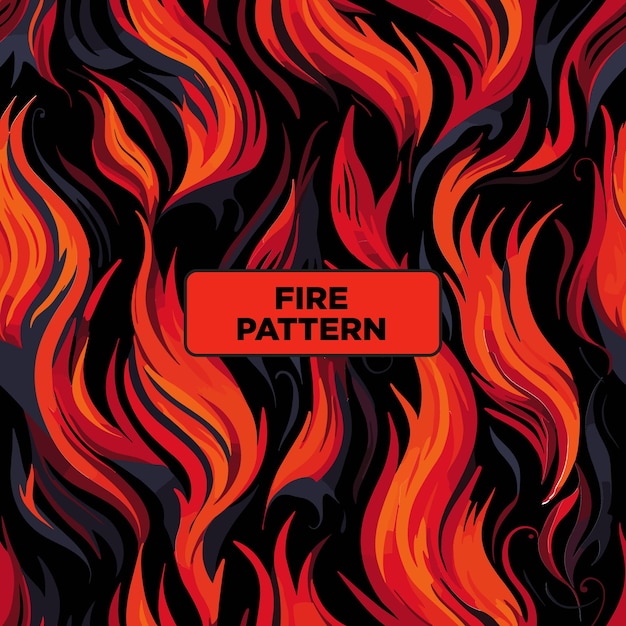 Seamless pattern of fire