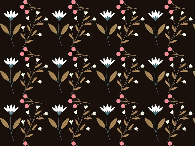 Seamless pattern floral background design.