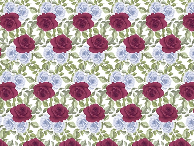 Seamless pattern floral background design.