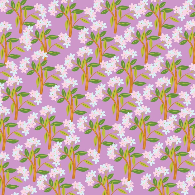 Seamless pattern floral background design.