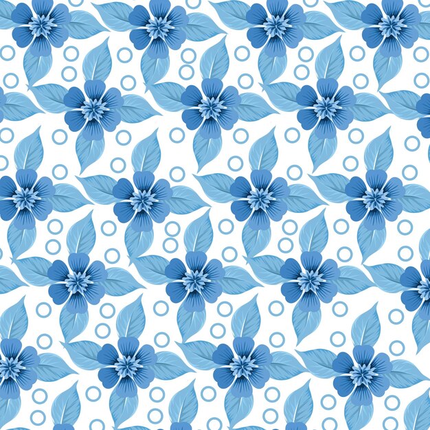 Seamless pattern floral background design.