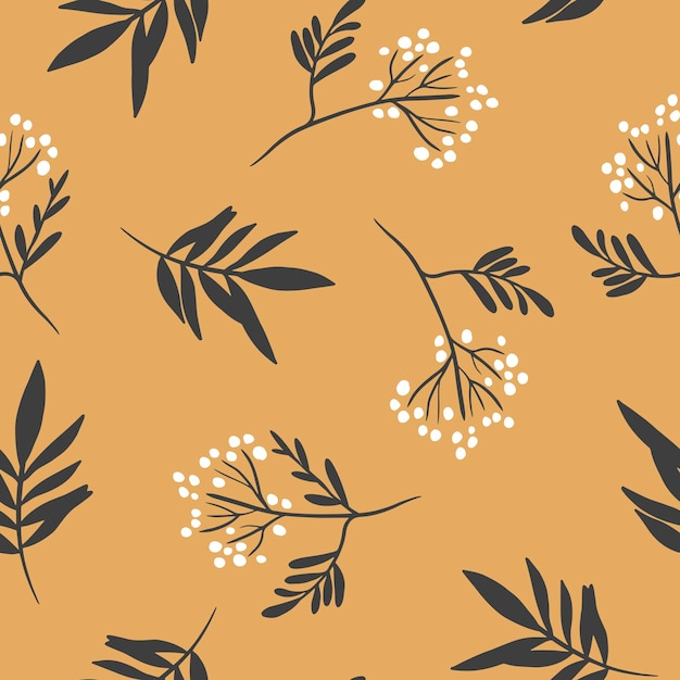 Seamless pattern in floral style.Vector illustration