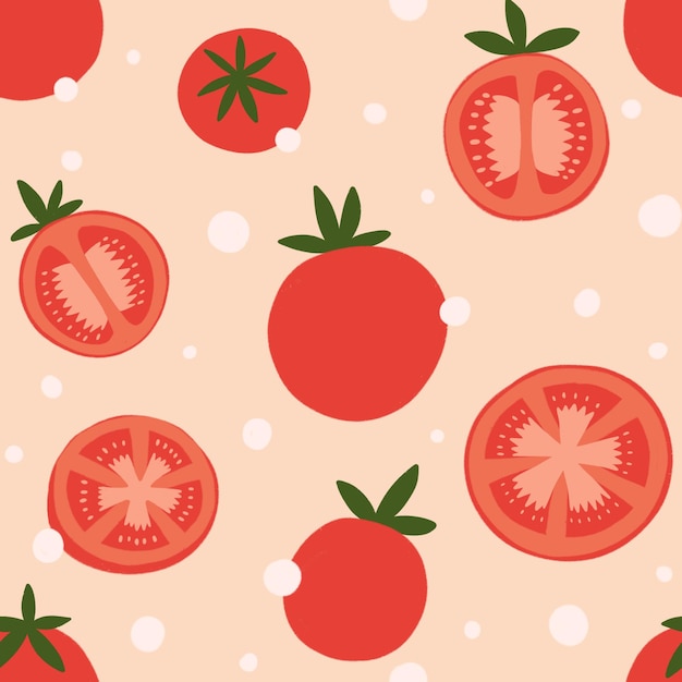 Seamless pattern fruit for wallpaper background textile or greeting card with leaves