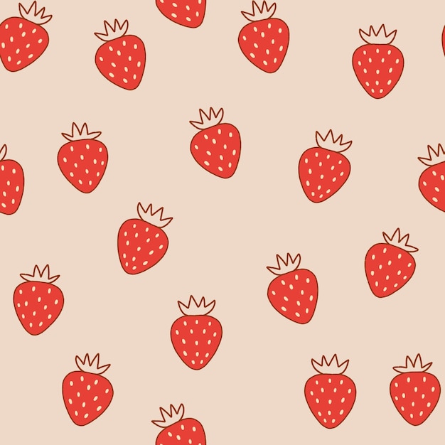 Seamless pattern fruit for wallpaper background textile or greeting card with leaves