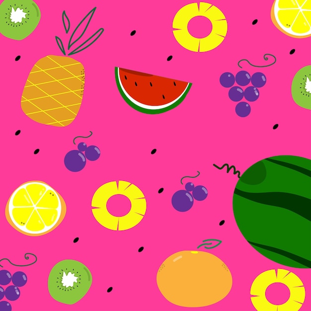 Seamless pattern fruit